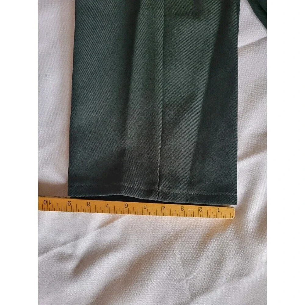 Vintage Wrangler Polyester Pants Mens 33x34 Green Bootcut 00082BT Western Flare